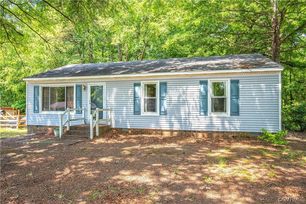 Vinyl siding on all exterior. In good condition.