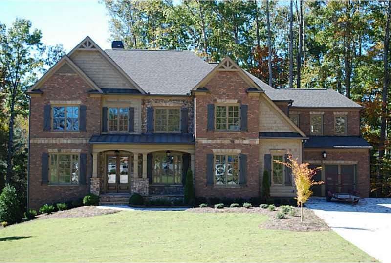 Exterior Front. This beautiful new home sits majes