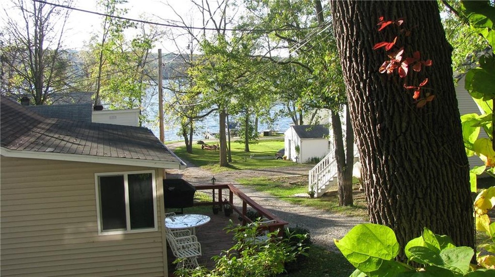 View of Honeoye Lake from front porch