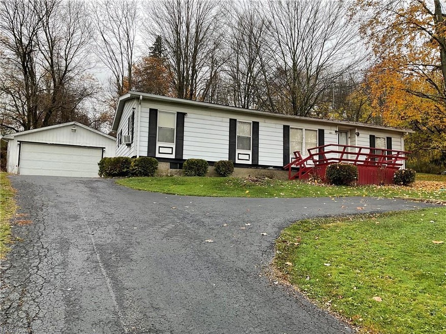 Front of subject and Double garage