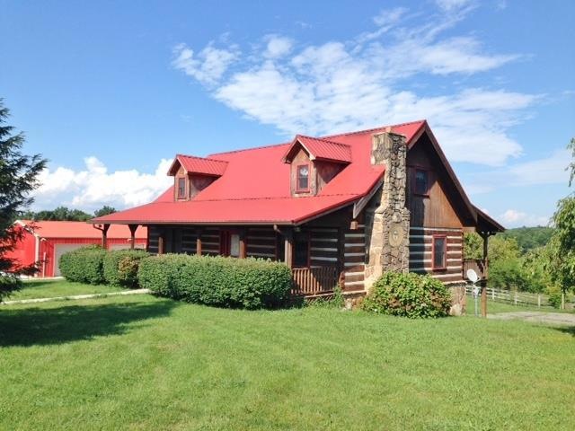 Great 3 BR 2 Bath Log Home on 21.5 AC