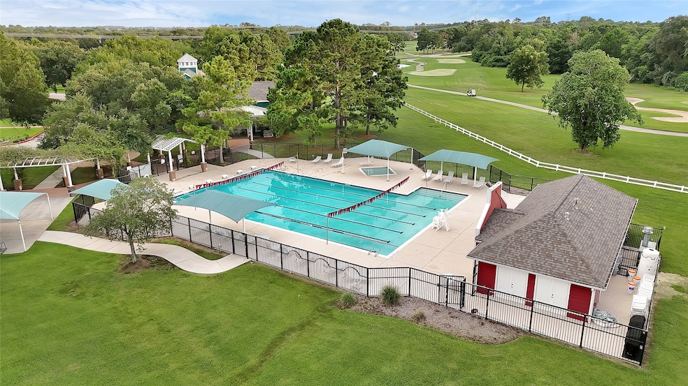 One of two community pools and play areas.