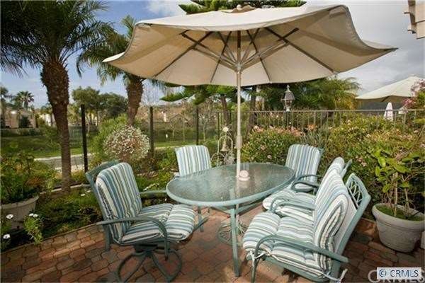 Private patio area