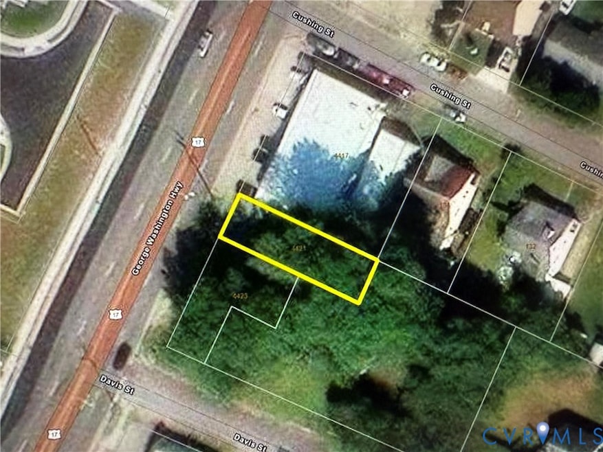 Aerial overview of property's location featuring property boundaries highlighted