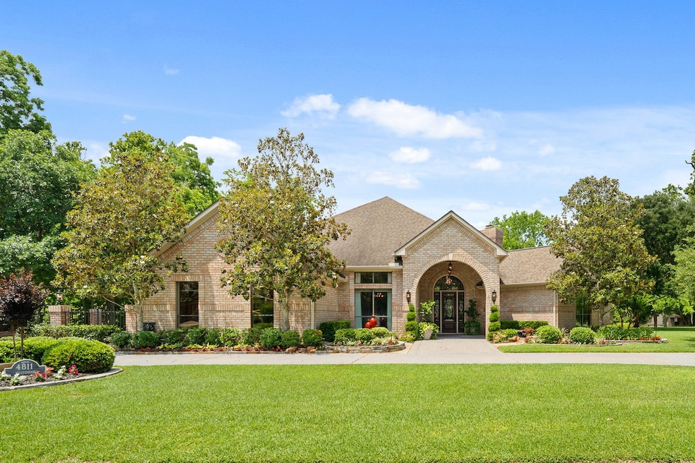 This high-end home, situated on a corner lot among