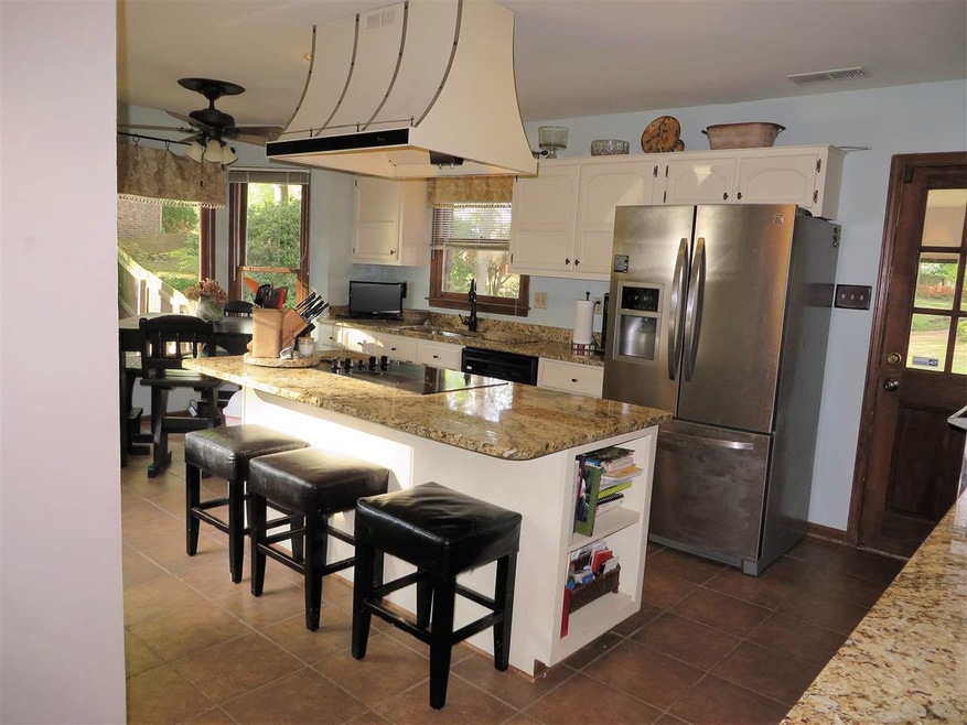 new granite, island-eat in kitchen