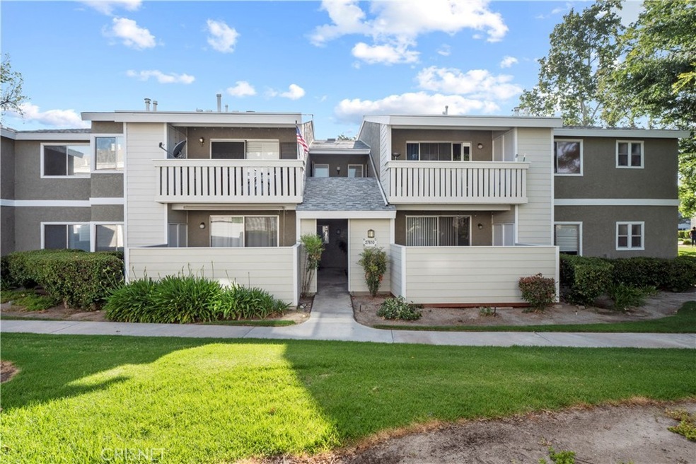 Repainted building, project in progress