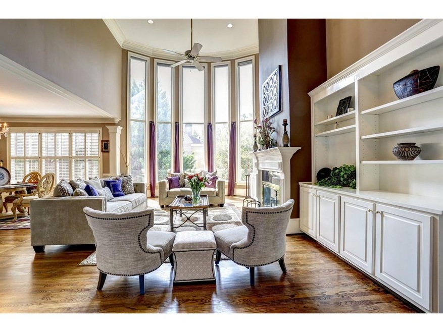 The beautiful two story great/family room, with fl