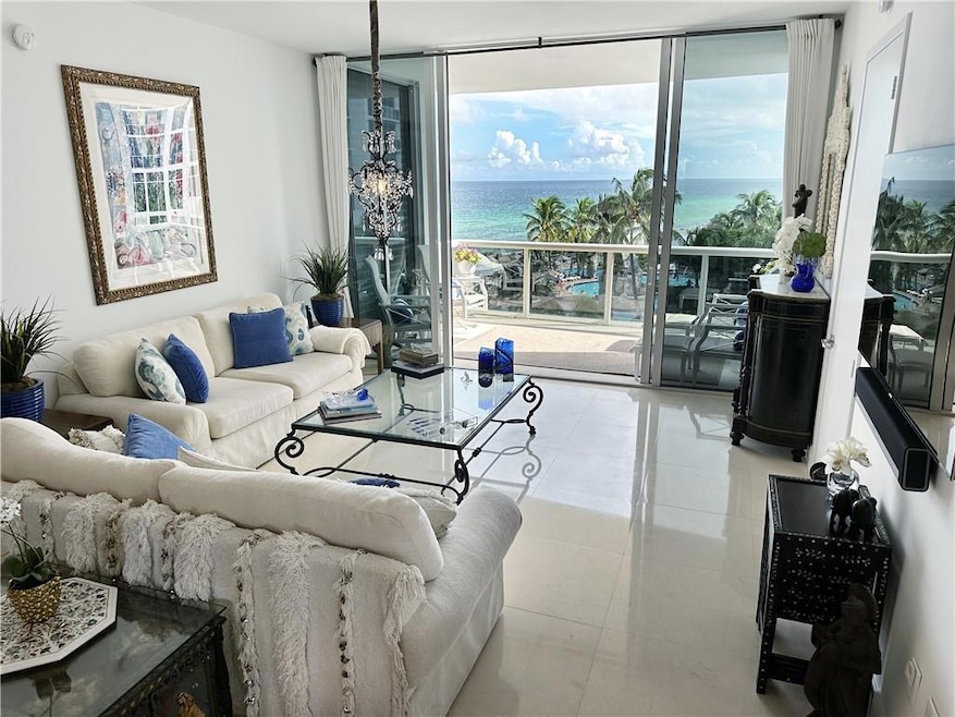 Living room with beautiful view