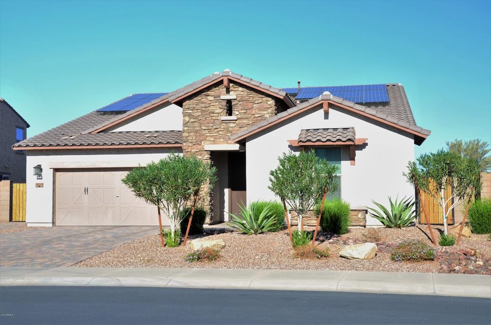 Curb appeal, stone & solar!