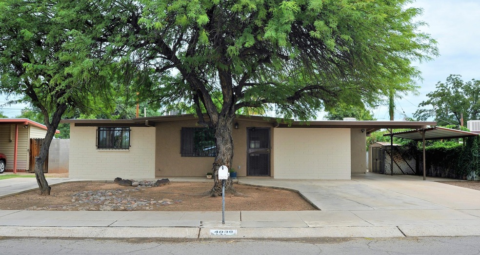 Front of Home Mature Landscaping