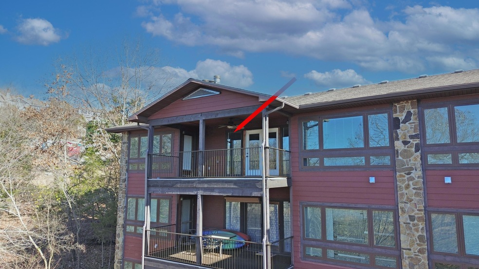 Aerial View Of Covered Veranda