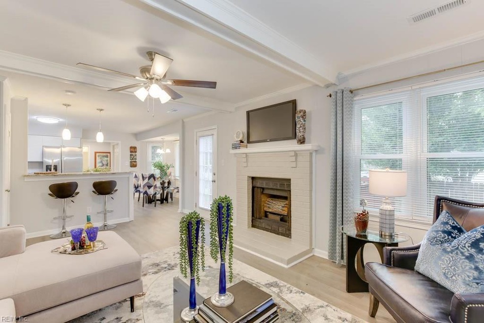 Big Open Family Room with Fireplace