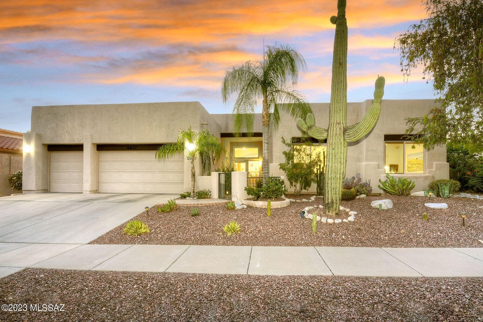 Front of House with 3-Car Garage