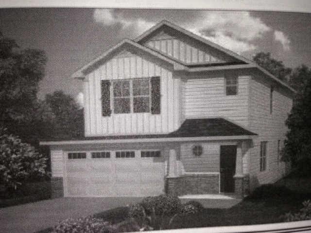 Exterior rendering - actual home under construction