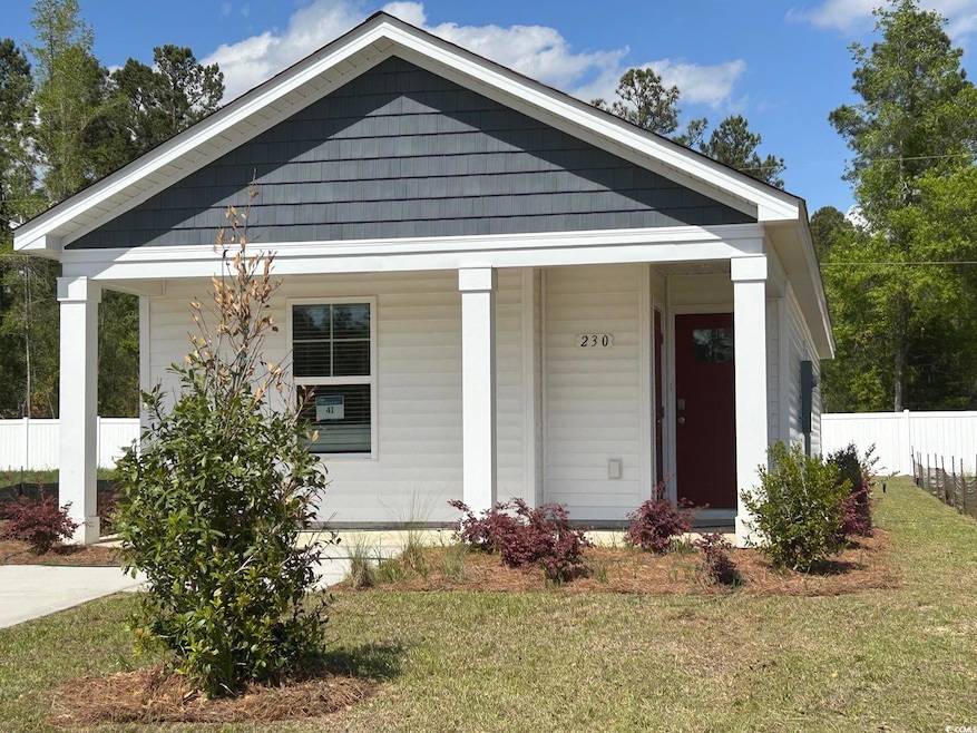 Bungalow-style house featuring fence, a porch, and