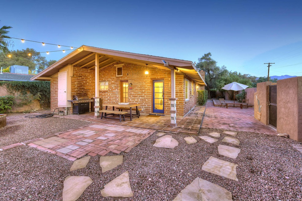 Charming burnt adobe main house