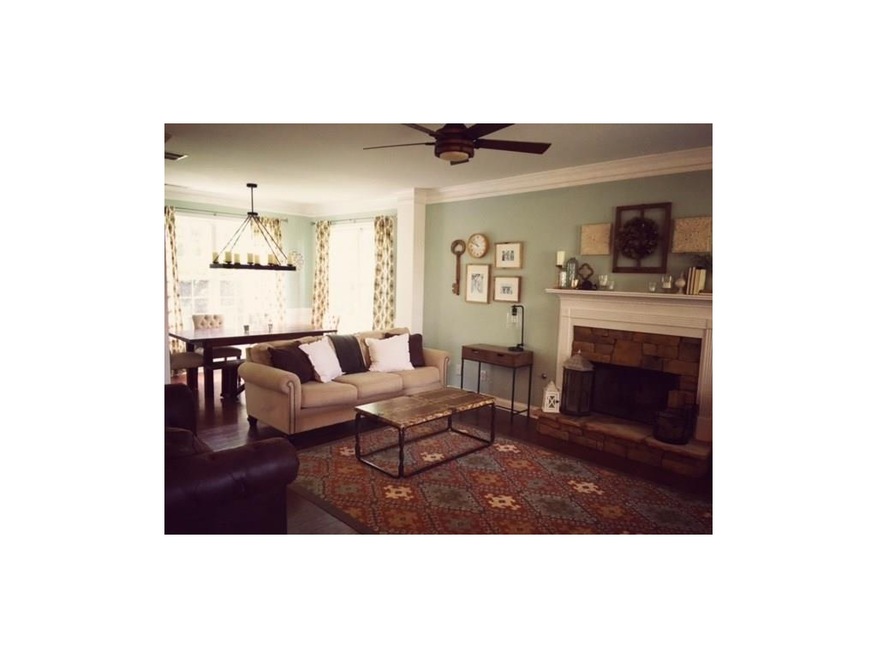 View of living area from front door