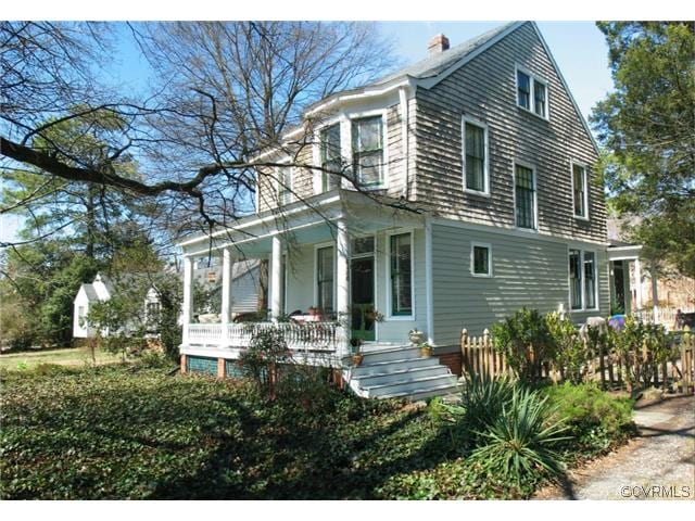 Unique circa 1918 Farmhouse that sits on two lots, partially located in Henrico and in the city of Richmond.
