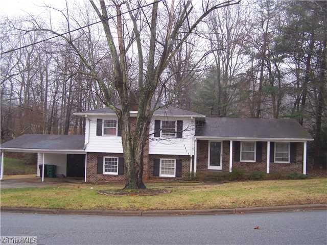 Exterior Front. 3526 Woodview, High Point NC 27265