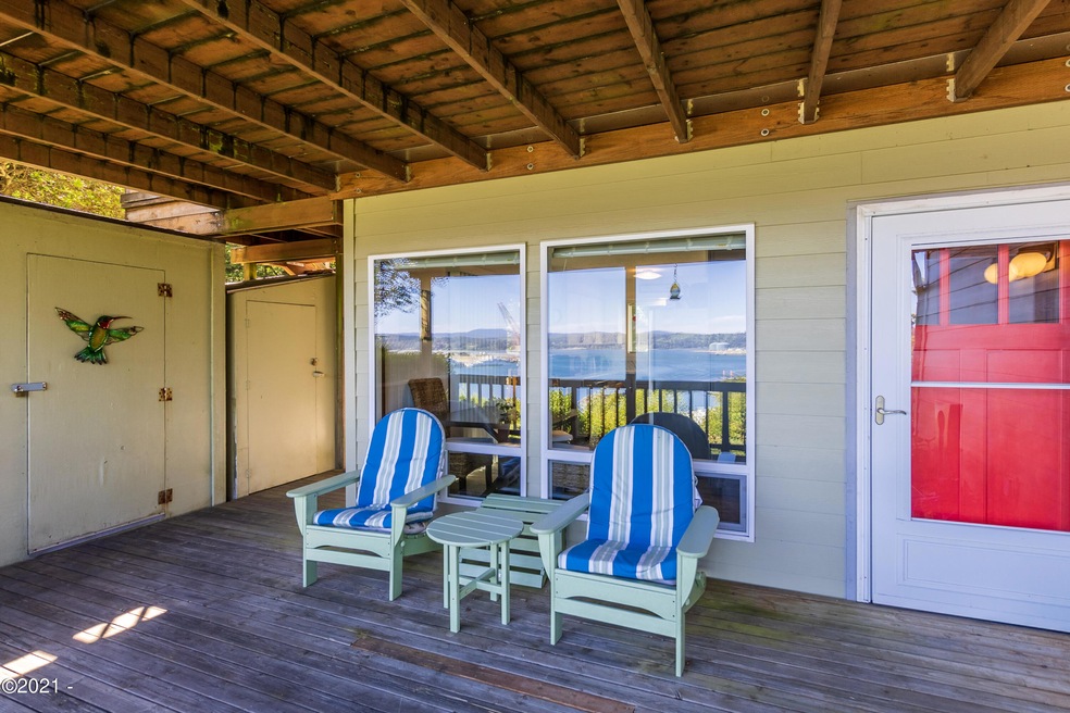 Front Deck, with Bay View