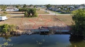 Drone / aerial view of a nearby body of water