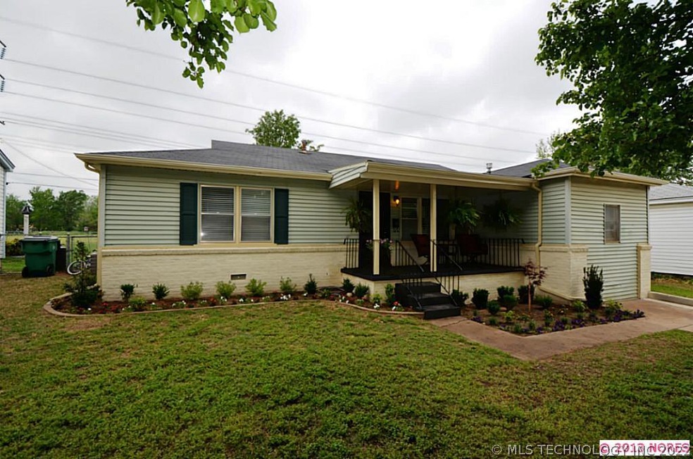 Front of this nicely updated home