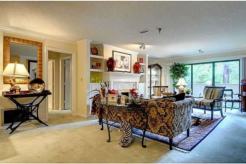 Living Room. Oversized living room and garden view