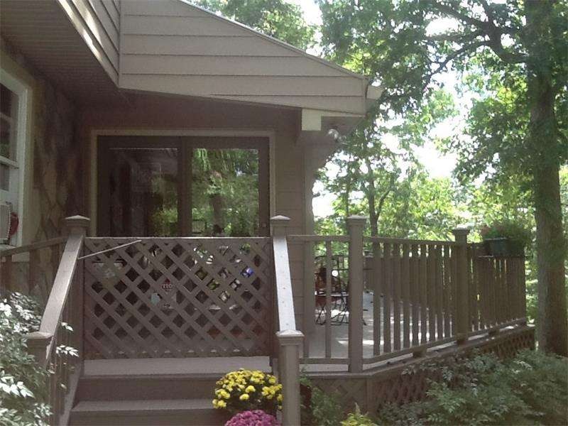 Gorgeous front of home, private, inviting, a must 