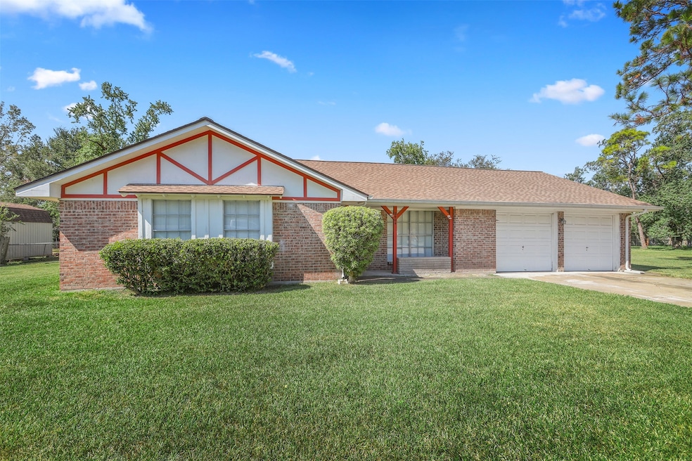 One story home in Pearland.