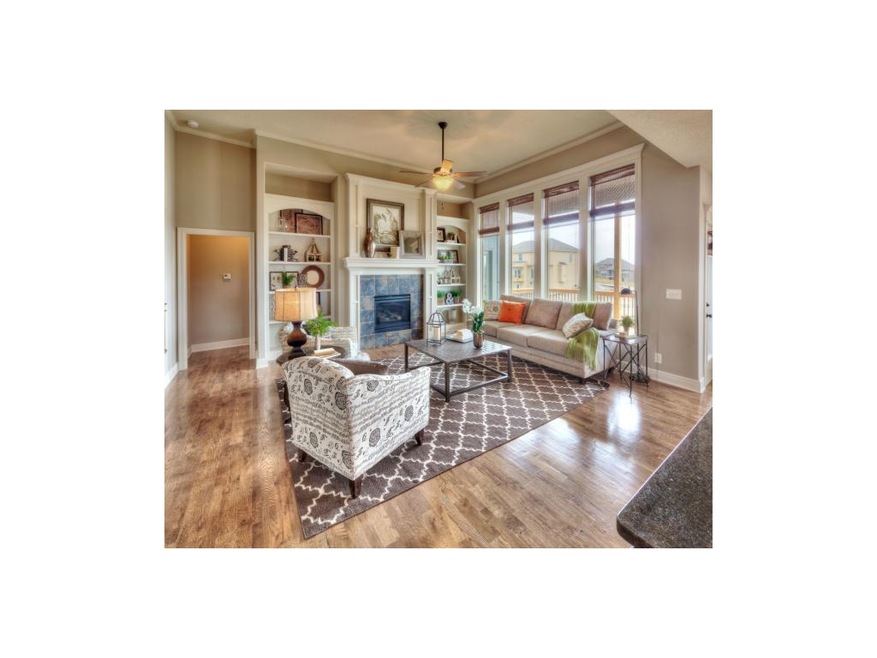 Great Room with hardwood floors