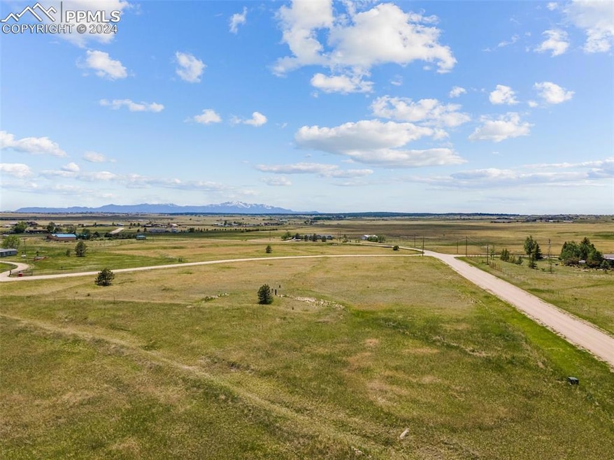 Aerial view with a rural view