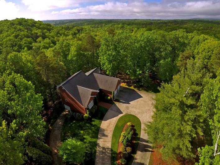 Aerial view of home