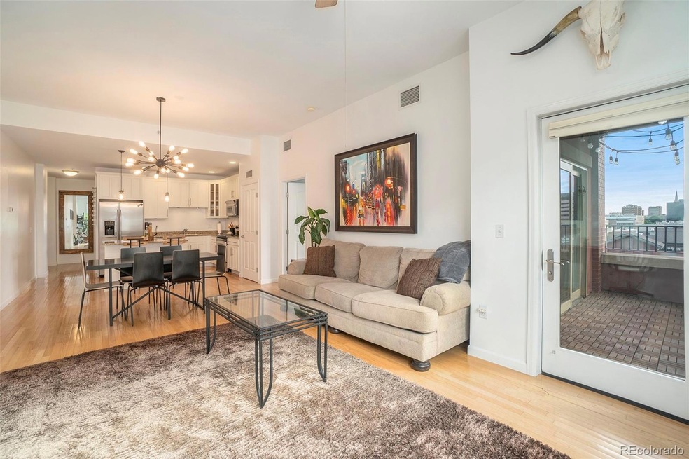 Open airy Living Room Dining/Kitchen