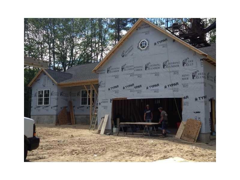 Exterior Front. Construction has begun!