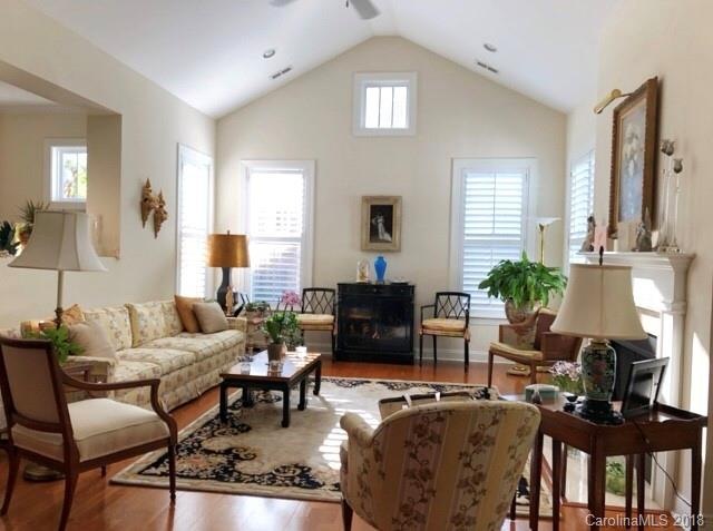 Living room w/ fireplace.  Sunroom is off to your 
