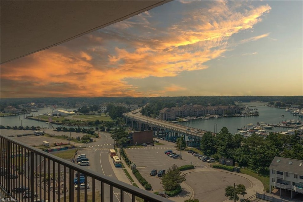 Private Balcony View of Rudee Inlet and Croatan Be