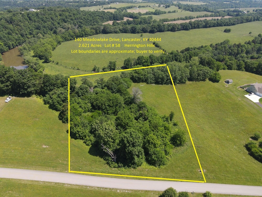 Aerial view with approx boundaries