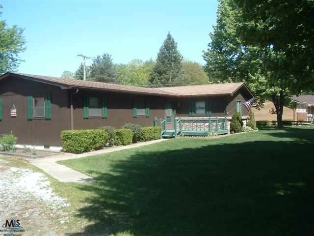 This is the front view of the home.