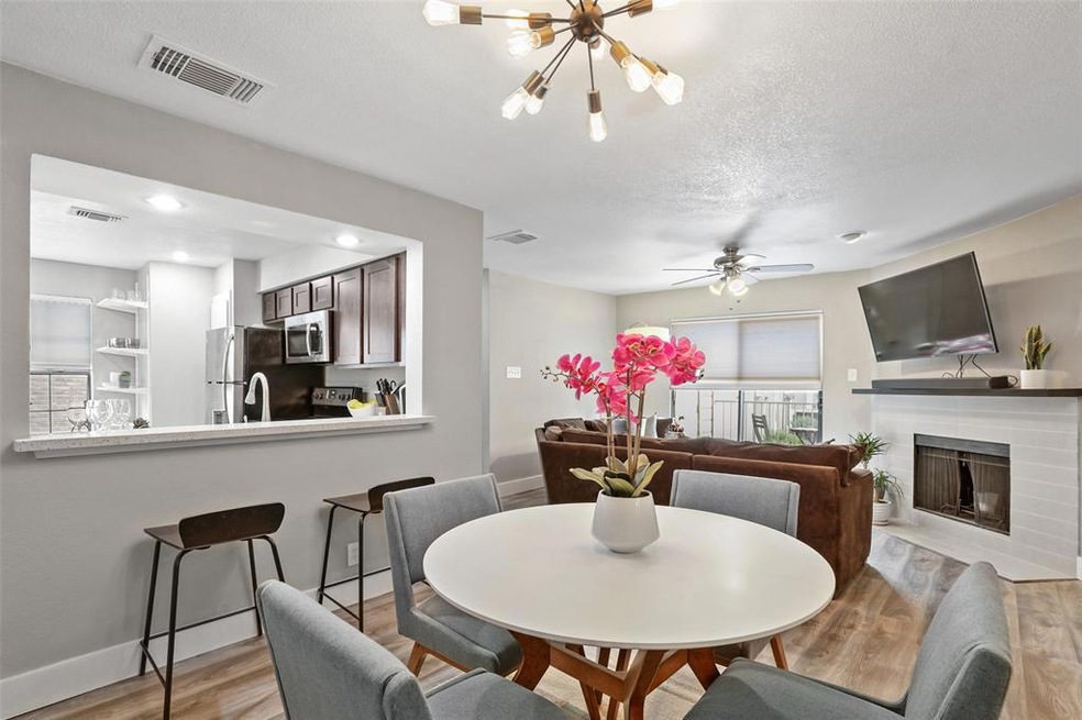 Living/ dining space with new floors and sub floor