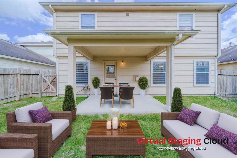 Backyard Covered Patio Space (virtually staged)