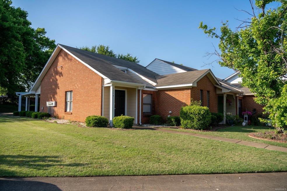 Front of this beautiful corner lot
