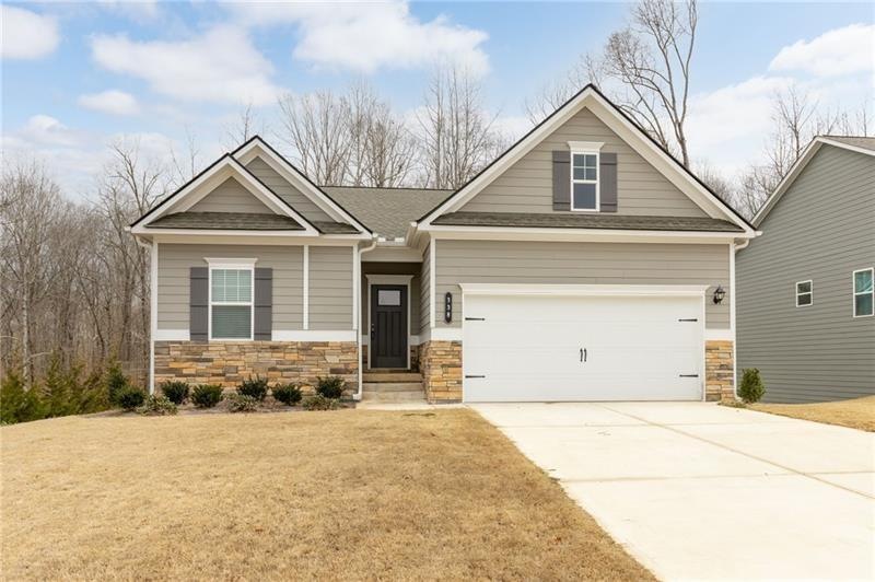 Stepless Ranch with Full Unfinished Basement Built