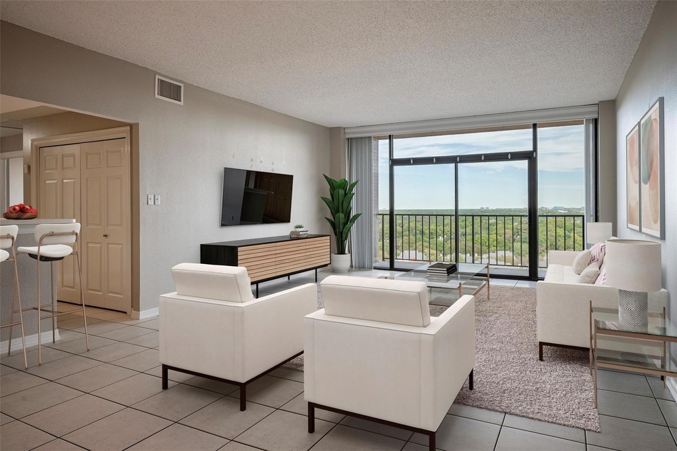 Virtually staged photo of living room