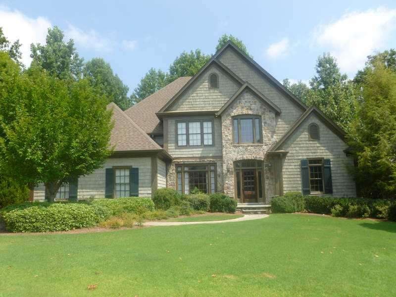 Exterior Front. Gorgeous cedar shingle, stone and 
