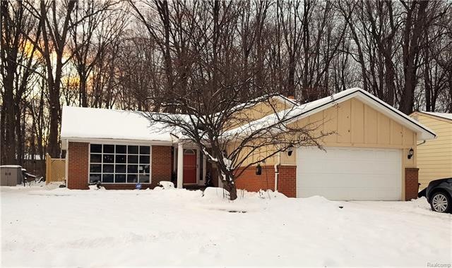 Winter Elevation, wooded lot