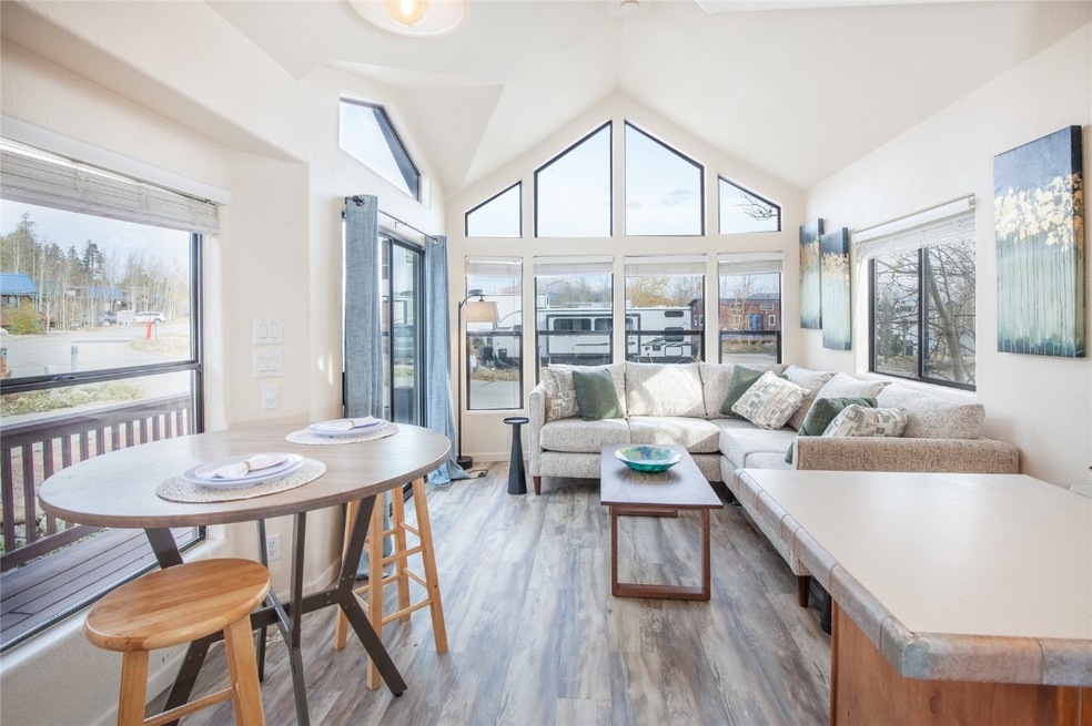 Great room with dining nook and kitchen!