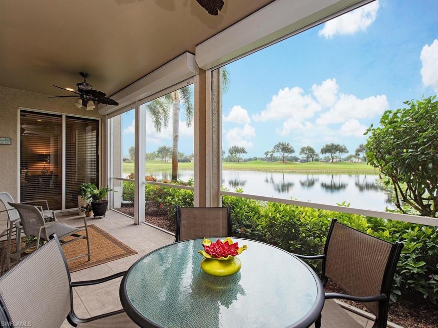 Lanai with Lake & Golf view