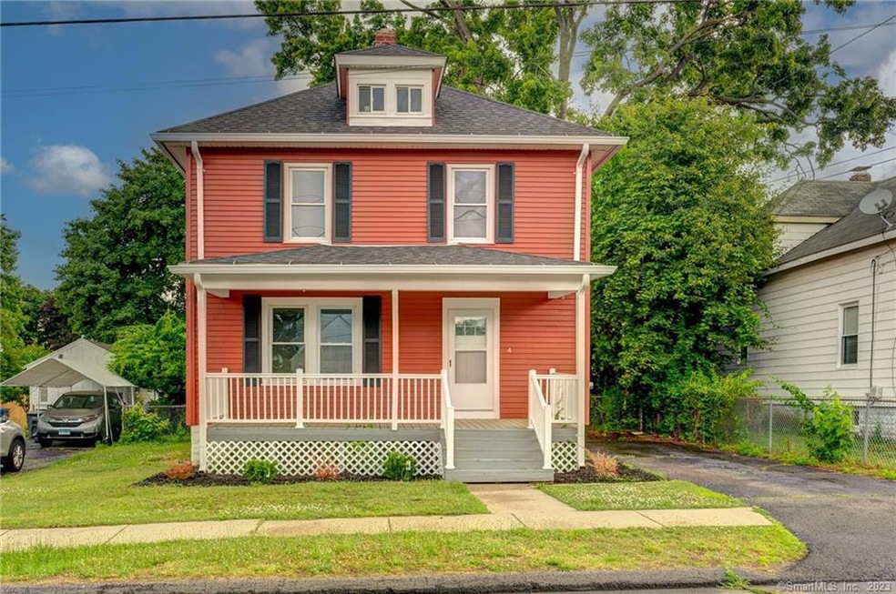 Front of house, front porch