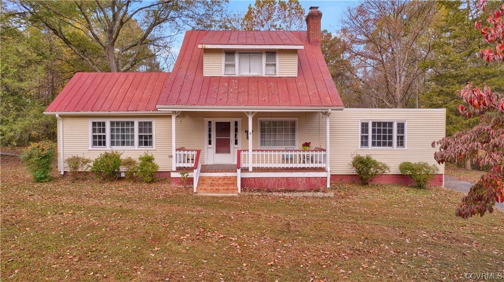 View of front of property with covered porch